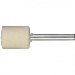 Leštící tělísko P3ZY válcové 10x15 mm stopka 6 mm plst na lešticí pasty • Vtools.cz