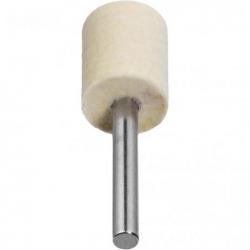 Leštící tělísko P3ZY válcové 10x15 mm stopka 6 mm plst na lešticí pasty • Vtools.cz