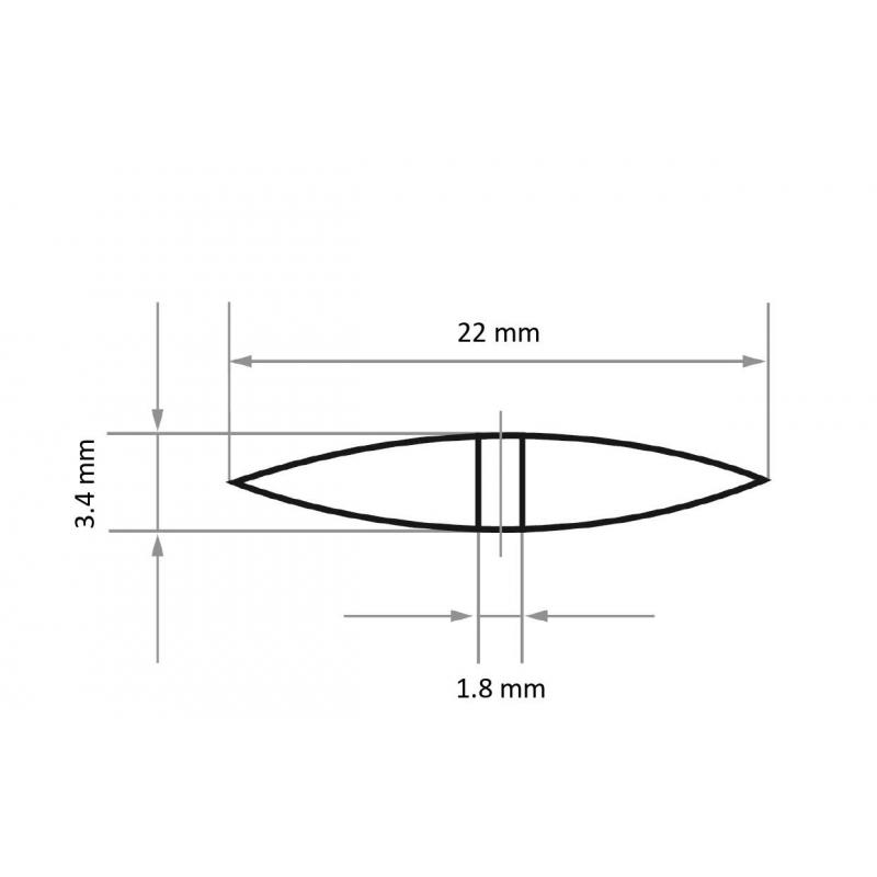 Leštící tělísko P7- L22 22x3,4 mm zrnitost 240 karbidu křemíku • Vtools.cz