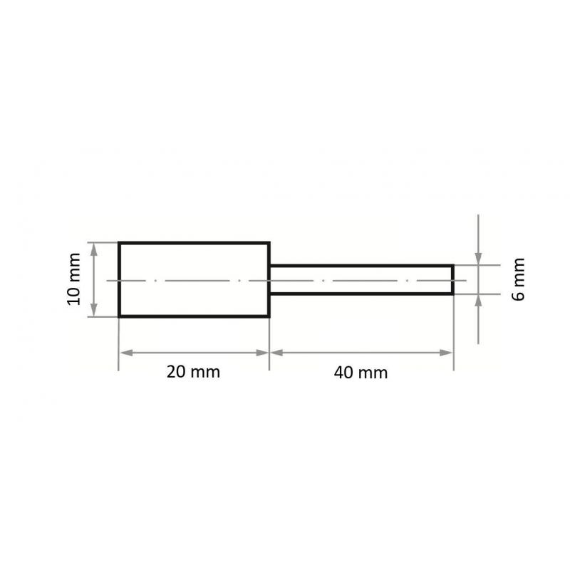 Leštící tělísko P5ZY válcové 10x20 mm zrnitost 46 • Vtools.cz
