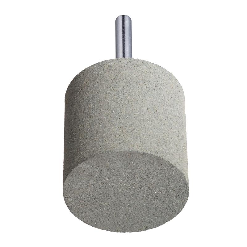 Leštící tělísko P6ZY válcový tvar střední 10x10 mm stopka 3 mm karbid křemíku zrnitost 80 • Vtools.cz