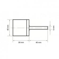Leštící tělísko LUKAS P6MA univerzální střední 20x30 mm dřík 6 mm zrnitost karbidu křemíku 46 • Vtools.cz