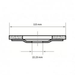 Lešticí kotouč P6PT Ø 115 mm střední • Vtools.cz