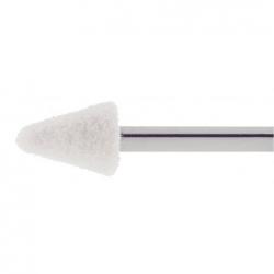 Leštící tělísko P3KE kuželováový tvar 10x12 mm hřídel 3 mm plsť pro leštící pastu • Vtools.cz