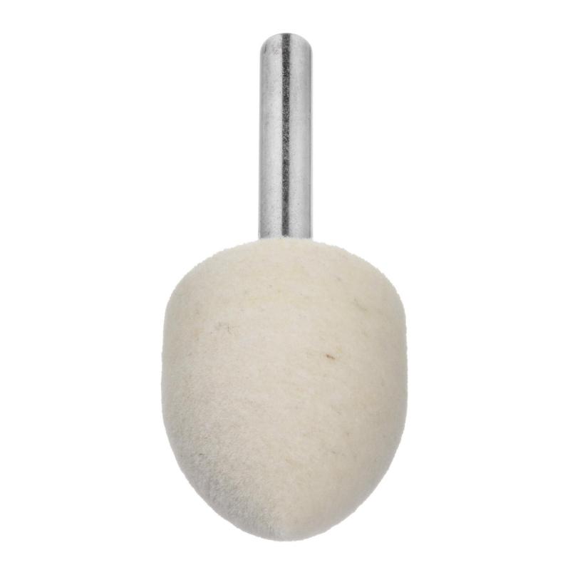 Leštící tělísko P3SP špičatý obloukový tvar 12x20 mm dřík 6 mm plsť pro lešticí pastu • Vtools.cz