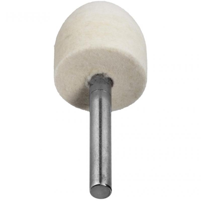 Leštící tělísko P3SP s úhlovým tvarem 25x30 mm stopka 6 mm plsť pro lešticí pasty • Vtools.cz