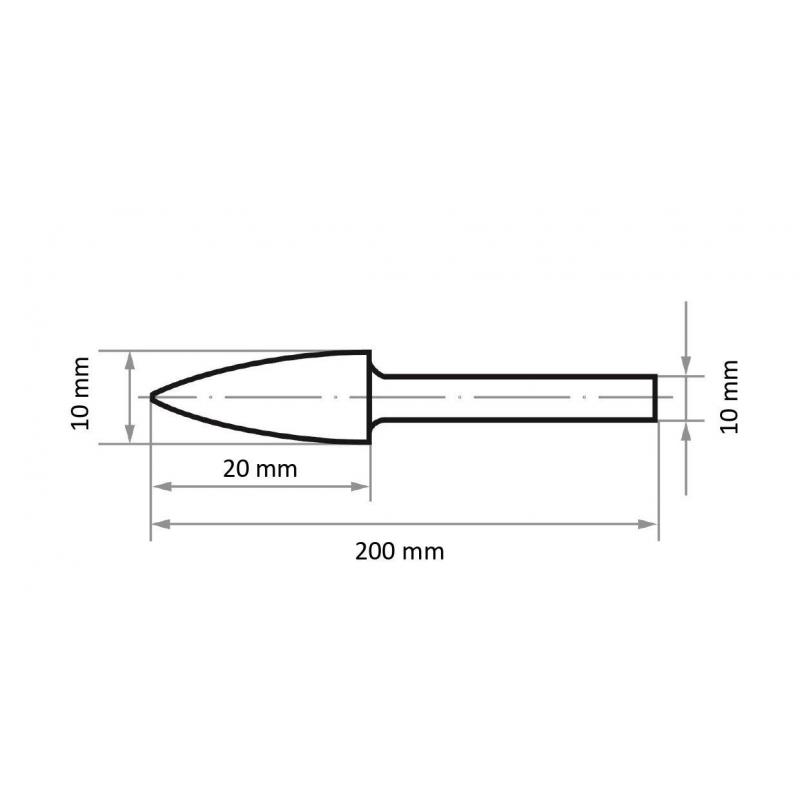 Speciální vrták HZB pro režné cihly 10x20 mm stopka 10 mm • Vtools.cz