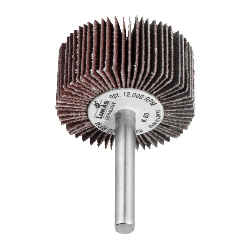 Brousící vějíř SFL univerzální 60x30 mm stopka 6 mm korund zrnitost 120 • Vtools.cz