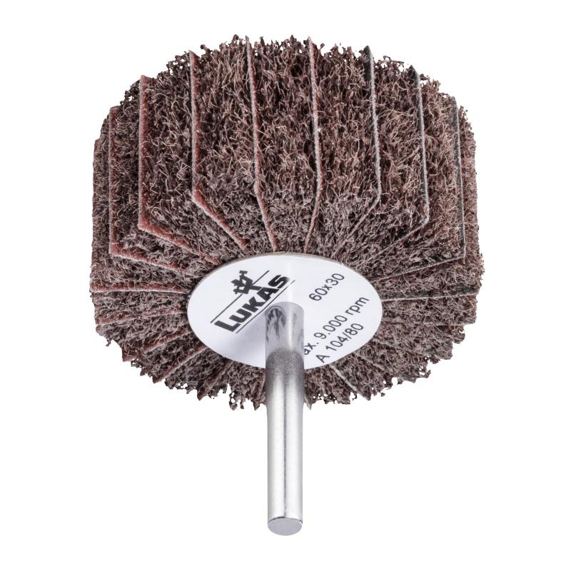 Brousící vějíř SFM univerzální 60x30 mm stopka 6 mm korundová zrnitost 180/150 • Vtools.cz