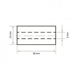 Brusné pouzdro SRZY 13x38 mm korund zrnitosti 80 • Vtools.cz