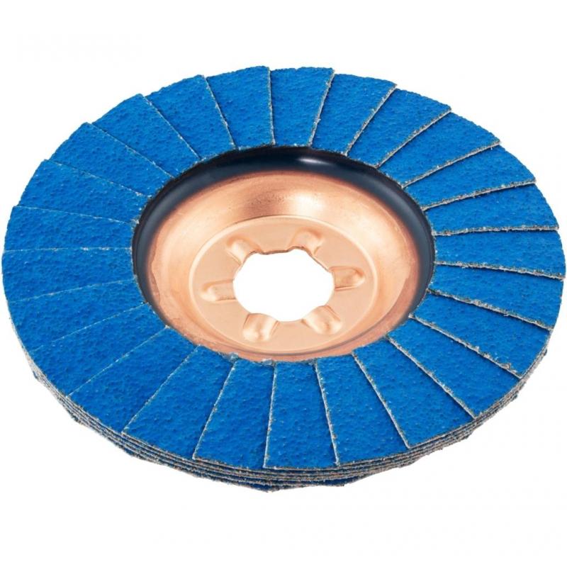 Lamelový brusný kotouč SLTT univerzální Ø 115 mm oxid zirkoničitý (s brusným vrchním spojem) zrnitost 40 • Vtools.cz