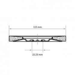Lamelový brusný kotouč SLTT univerzální Ø 115 mm oxid zirkoničitý (s brusným vrchním spojem) zrnitost 40 • Vtools.cz