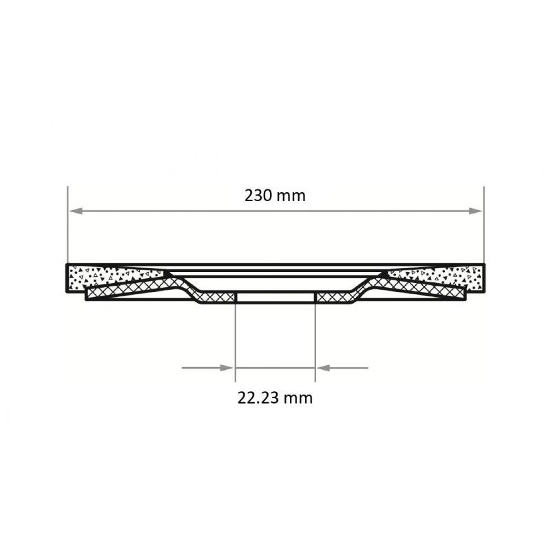 Lamelový brusný kotouč V2 Power universal Ø 230 mm Keramická zrnitost 40 • Vtools.cz
