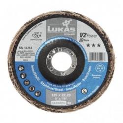 Lamelový brusný kotouč V2 POWER univerzální Ø 125 mm Keramická zrnitost 60 úhlová • Vtools.cz