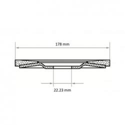 Lamelový brusný kotouč V2 Power universal Ø 178 mm zirkonový oxid hlinitý zrnitost 40 • Vtools.cz