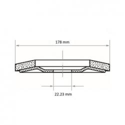 Lamelový brusný kotouč SLTR univerzální Ø 178 mm zirkonový oxid hlinitý zrnitost 36 • Vtools.cz