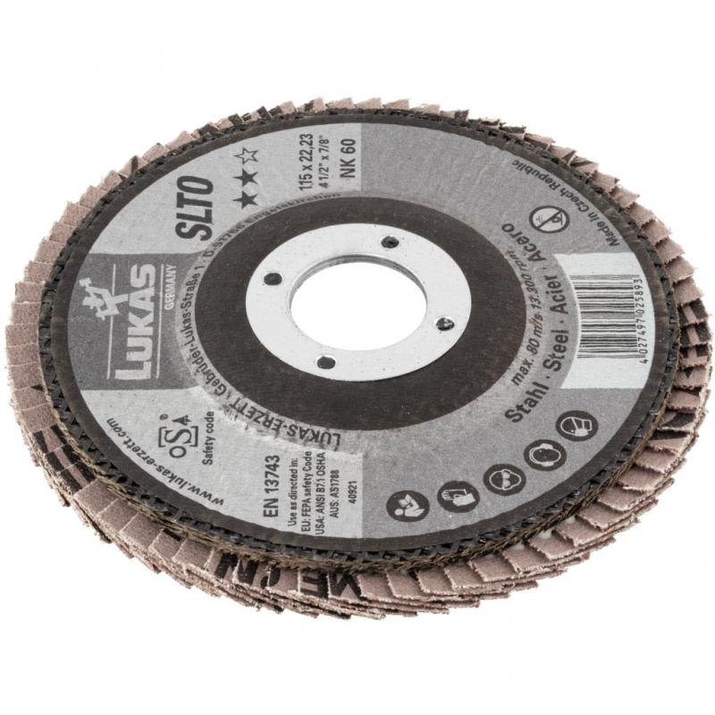 Lamelový brusný kotouč SLTO univerzální Ø 115 mm korund zrnitost 60 • Vtools.cz