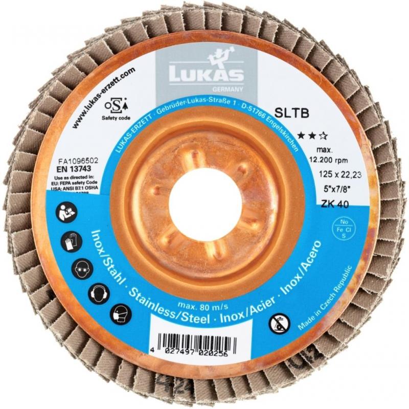 Klopný kotouč SLTB pro nerezovou ocel Ø 178 mm zirkonový oxid hlinitý zrnitost 40 • Vtools.cz