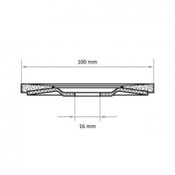 Lamelový brusný kotouč V2 Power universal Ø 100 mm zirkonový oxid hlinitý zrnitost 60 • Vtools.cz