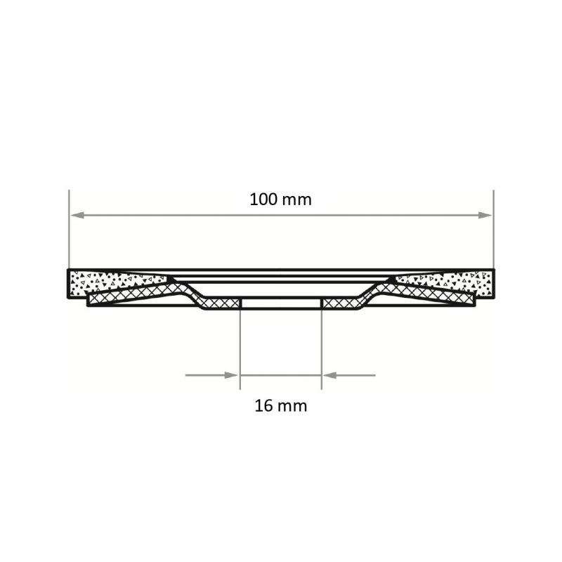 Lamelový brusný kotouč V2 Power universal Ø 100 mm zirkonový oxid hlinitý zrnitost 60 • Vtools.cz