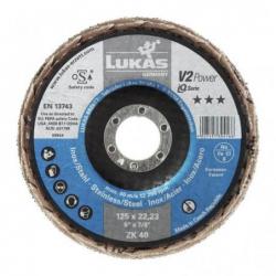 Lamelový kotouč V2 POWER univerzální Ø 115 mm zirkonový oxid hlinitý zrnitost 40 úhlová • Vtools.cz