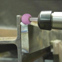 Brusné tělísko KU kulovitého tvaru pro ocel/ocelovou odlitku 20x20 mm stopka 6 mm • Vtools.cz