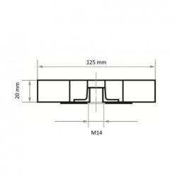 Brousící kotouč z brousícího plátna LSL univerzální 125x20 mm s vnitřním závitem M14 • Vtools.cz