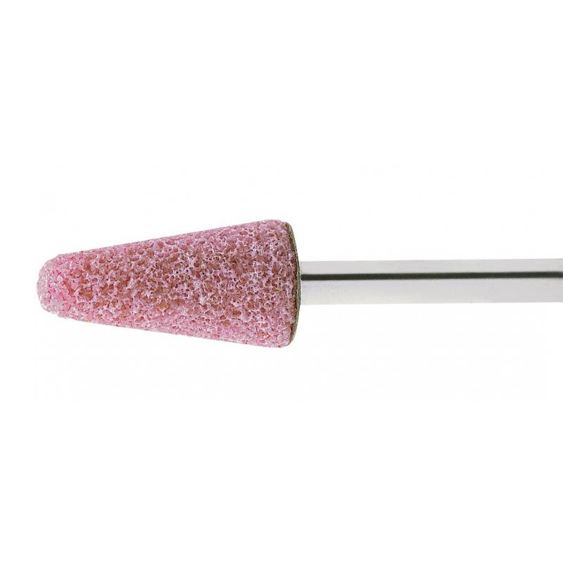 Brusné tělísko KE kuželováový tvar pro ocel/ocelovou odlitku 20x40 mm stopka 6 mm • Vtools.cz