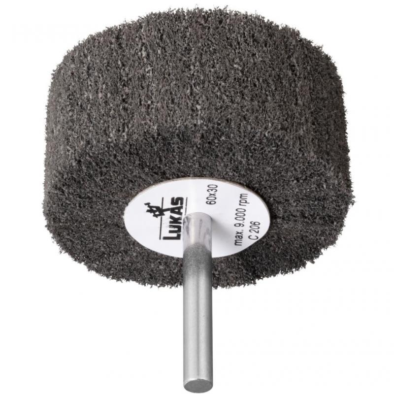 Brousící vějíř SFV pro nerezovou ocel 50x40 mm stopka 6 mm karbid křemíku zrnitost 280 • Vtools.cz