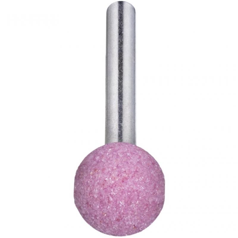 Brusné tělísko KU tvaru koule pro ocel/ocelovou odlitek 8x8 mm stopka 6 mm • Vtools.cz