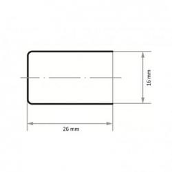 Brusná čepička SKZYS válcového tvaru univerzální 16x26 mm speciální korund zrnitosti 60 • Vtools.cz