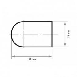 Brusná čepička SKWR válcová univerzální 13x19 mm Keramická zrnitost 150 • Vtools.cz