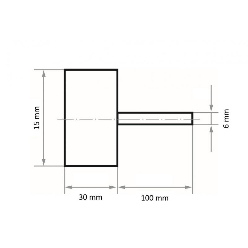 Mini lamelový kotouč MFS univerzální 15x30 mm stopka 6x100 mm • Vtools.cz