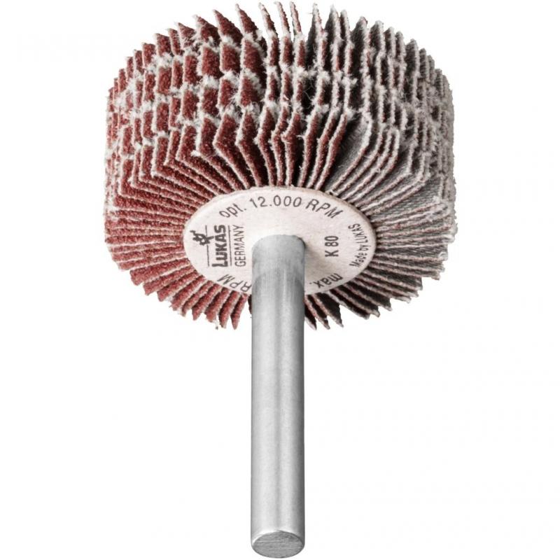 Brousící vějíř SFB univerzální 50x30 mm stopka 6 mm korund zrnitost 120 • Vtools.cz