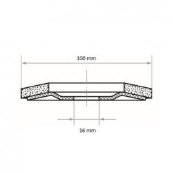 Lamelový brusný kotouč SLTR univerzální Ø 100 mm zirkonový oxid hlinitý zrnitost 40 • Vtools.cz