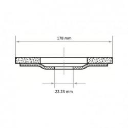 Lamelový brusný kotouč SLTO univerzální Ø 178 mm zrnitost oxidu zirkoničitého 120 • Vtools.cz