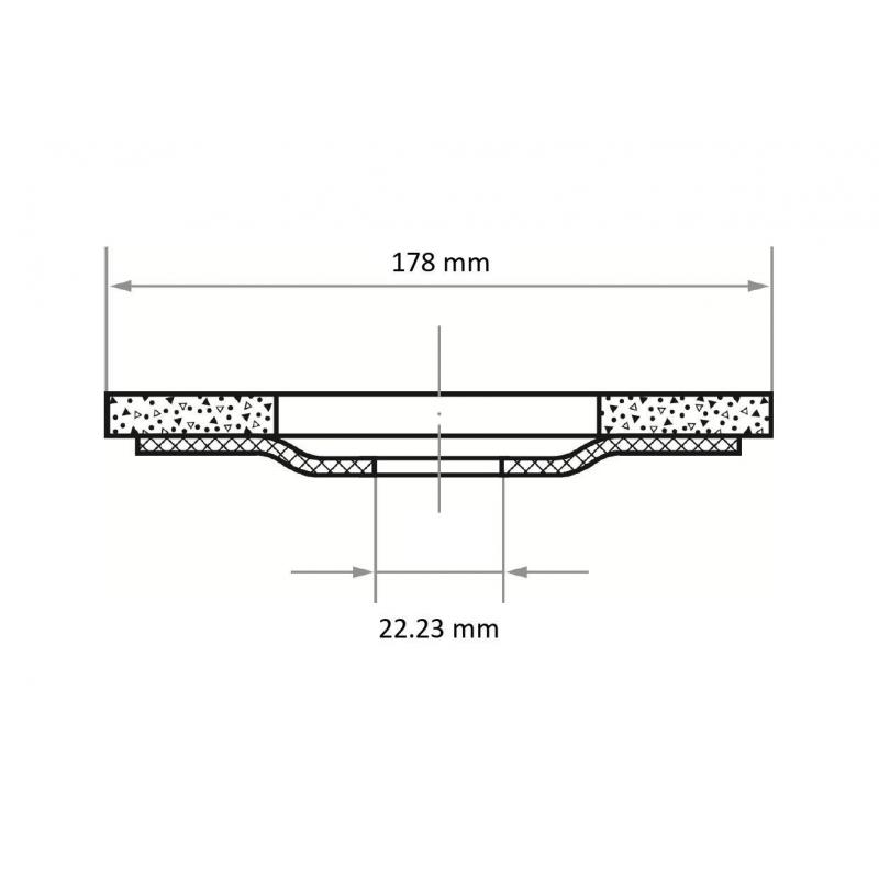 Lamelový brusný kotouč SLTO univerzální Ø 178 mm zrnitost oxidu zirkoničitého 120 • Vtools.cz