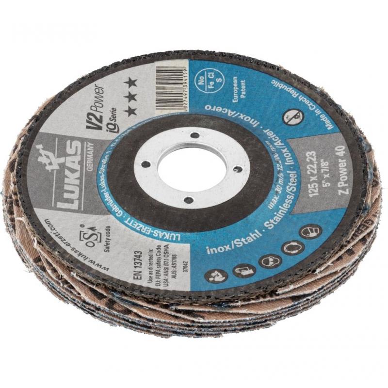 Lamelový brusný kotouč V2 Power universal Ø 178 mm Zirkonový oxid hlinitý (s brusným vrchním pojivem) zrnitost 60