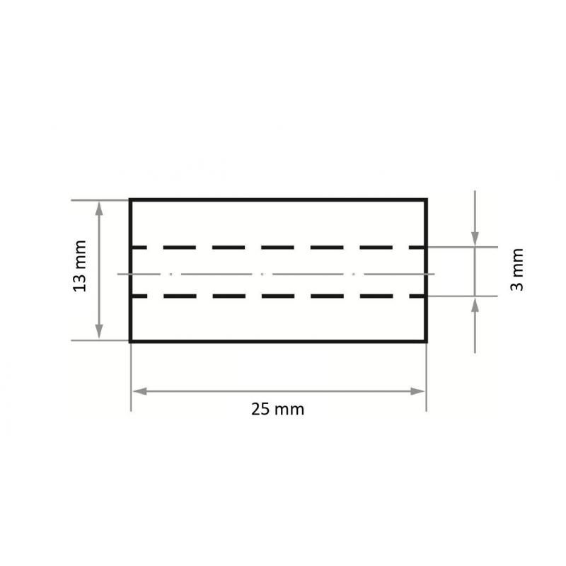 Brusná objímka SRZY 13x25 mm zrnitost oxidu hlinitého 50 • Vtools.cz