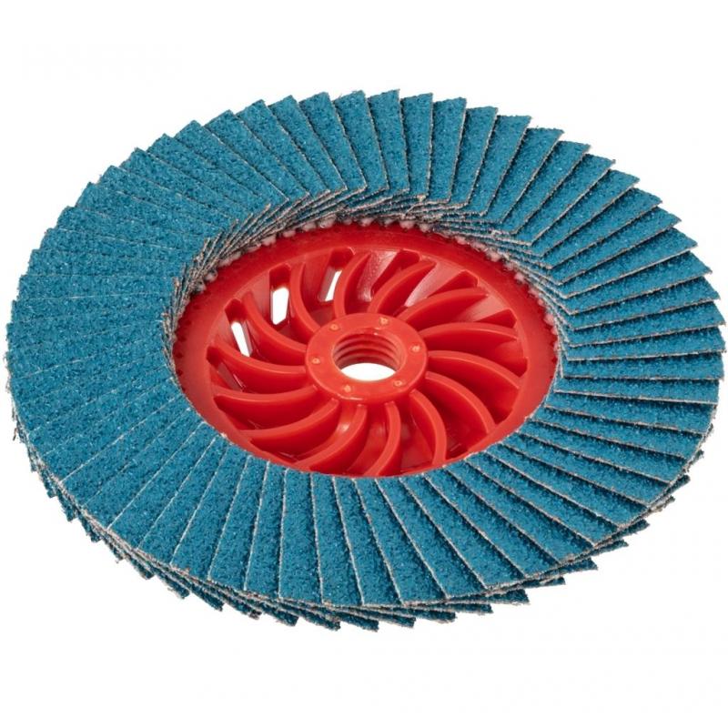 Lamelový brusný kotouč SLTK univerzální Ø 125 mm se závitem M14 zrnitost zirkonového oxidu hlinitého 40 • Vtools.cz