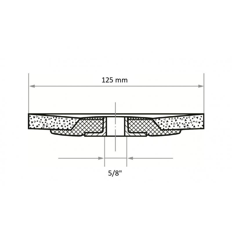Lamelový brusný kotouč SLTflex univerzální Ø 125 mm závit 5/8-11 • Vtools.cz