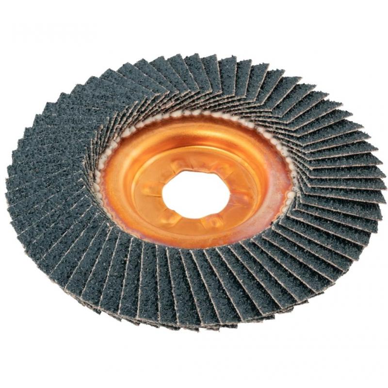 Lamelový brusný kotouč SLTB pro nerezovou ocel Ø 115 mm zrnitost oxidu zirkoničitého 60 • Vtools.cz