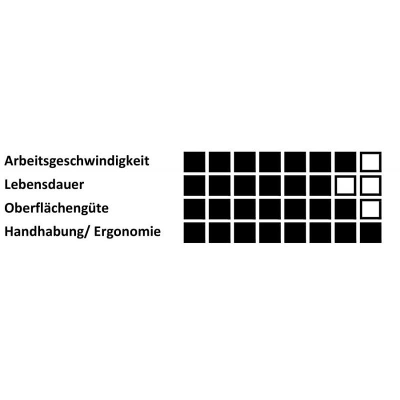 Vějířová bruska SFM univerzální 60x30 mm stopka 6 mm korundová zrnitost 120/80 • Vtools.cz