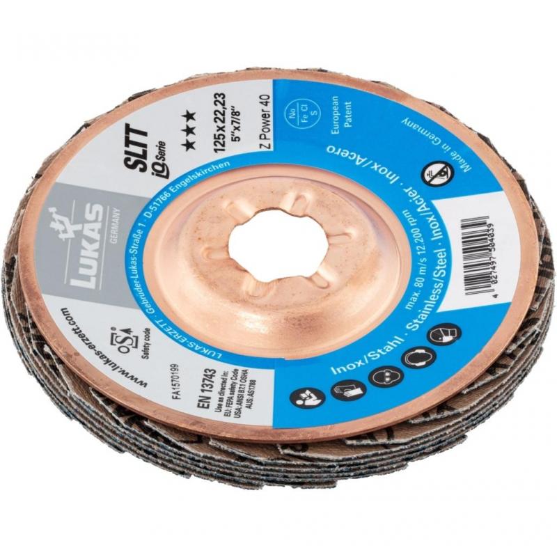 Lamelový brusný kotouč SLTT univerzální Ø 178 mm oxid zirkoničitý (s brusným vrchním spojem) zrnitost 60 • Vtools.cz