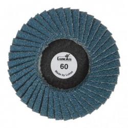 Mini Lamelový brusný kotouč SLTG univerzální Ø 65 mm zrnitost oxidu zirkoničitého 60 plochý • Vtools.cz