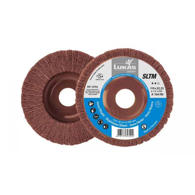 Lamelový brusný kotouč SLTM univerzální Ø 115 mm zrnitost 180/150 oxidu zirkoničitého • Vtools.cz