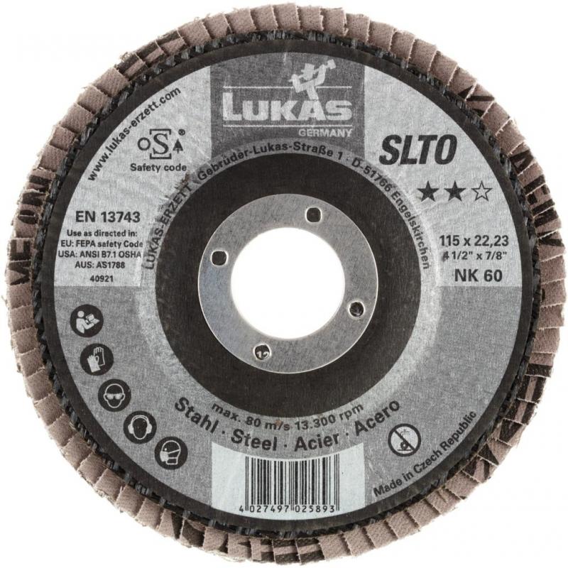 Lamelový brusný kotouč SLTR univerzální Ø 115 mm korundová zrnitost 120 • Vtools.cz