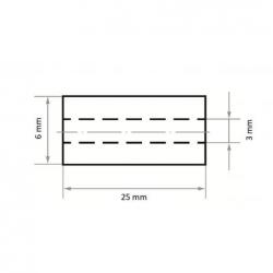 Brusné pouzdro SRZY 6x25 mm korund zrnitosti 150 • Vtools.cz