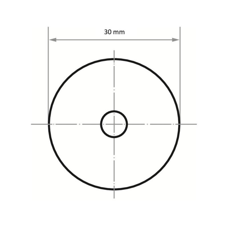 Brusné listy PSH univerzální Ø 30 mm korund zrnitosti 60 • Vtools.cz