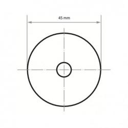 Brusné listy PSH univerzální Ø 45 mm korund zrnitosti 180 • Vtools.cz